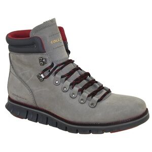 Cole Haan Men's Gray and Red Boots